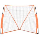 vidaXL Bejzbalová sieť oranžovo-čierna 183x182x183cm oceľ a polyester – Obrázok 3