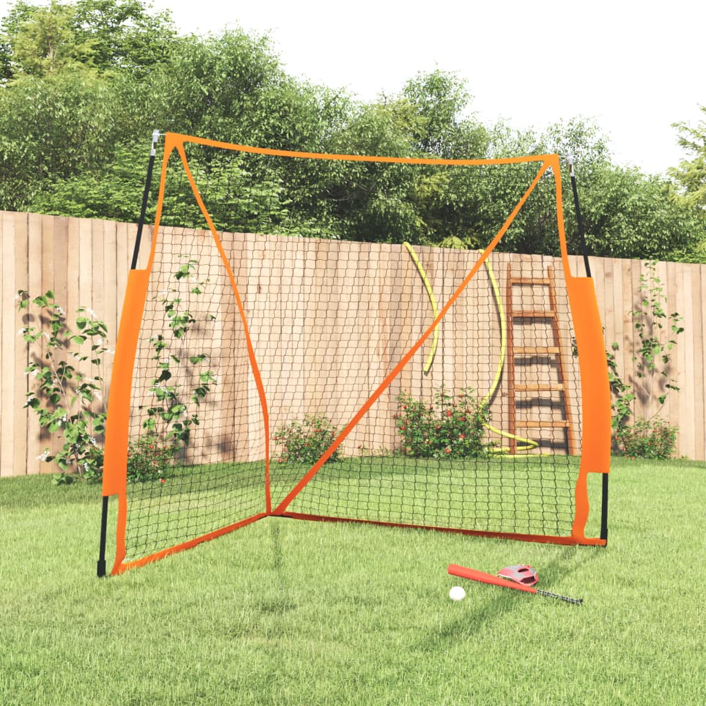 VXL8720845719913_m_en_hd_1.jpg vidaXL Bejzbalová sieť oranžovo-čierna 183x182x183cm oceľ a polyester – Obrázok 1