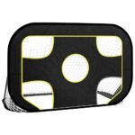 vidaXL Sieť na futbalovú bránku s terčom 120x80x80 cm polyester – Obrázok 2