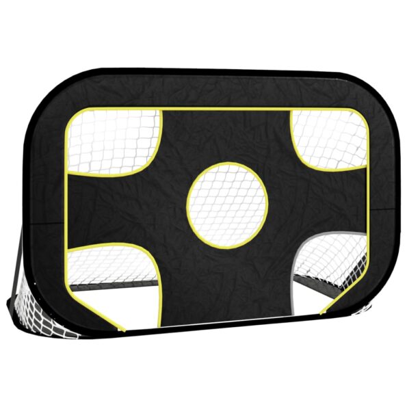 vidaXL Sieť na futbalovú bránku s terčom 120x80x80 cm polyester – Obrázok 2