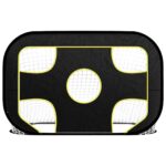 vidaXL Sieť na futbalovú bránku s terčom 120x80x80 cm polyester – Obrázok 3