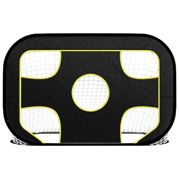 vidaXL Sieť na futbalovú bránku s terčom 120x80x80 cm polyester – Obrázok 3