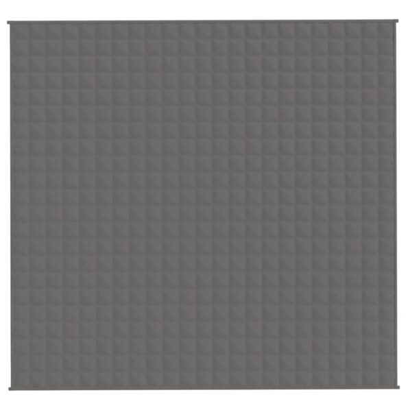 vidaXL Záťažová prikrývka šedá 220x240 cm 15 kg látka – Obrázok 2