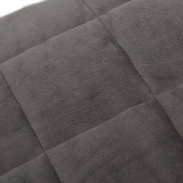 vidaXL Záťažová prikrývka šedá 220x240 cm 15 kg látka – Obrázok 4