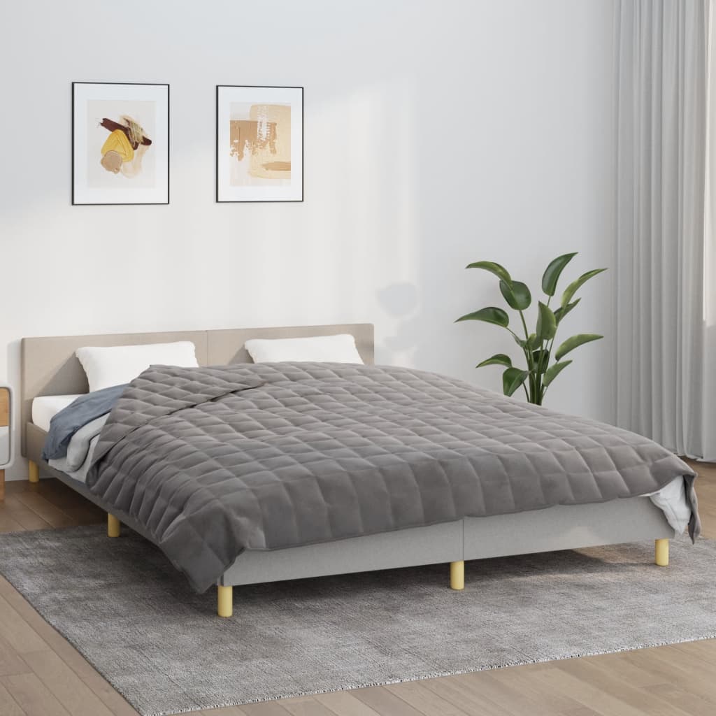 VXL8720845723712_m_en_hd_1.jpg vidaXL Záťažová prikrývka šedá 220x240 cm 15 kg látka – Obrázok 1