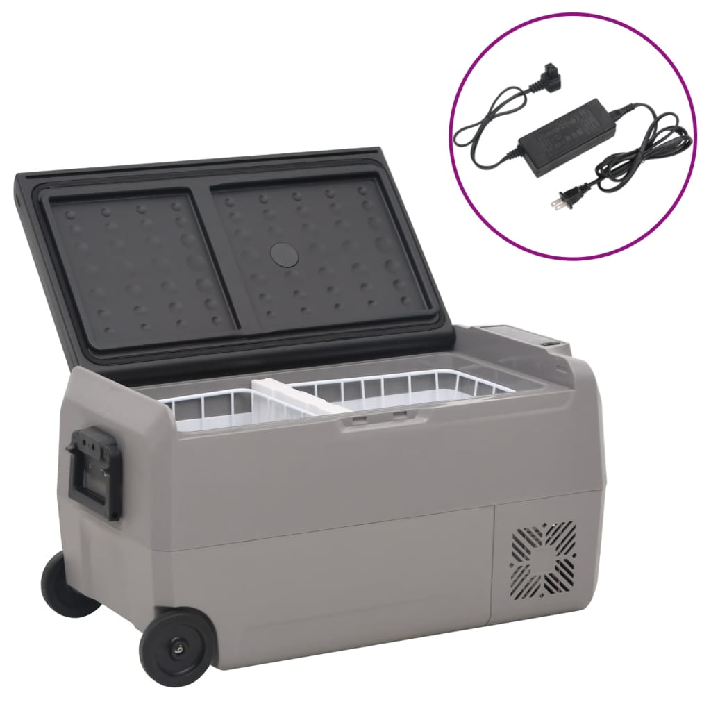 VXL8720845736385_a_en_hd_1.jpg vidaXL Chladiaci box s kolieskom a adaptérom čierno-sivý 50 l PP a PE – Obrázok 1