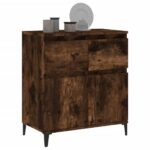 vidaXL Komoda dymový dub 60x35x70 cm spracované drevo – Obrázok 4