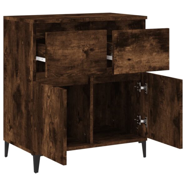 vidaXL Komoda dymový dub 60x35x70 cm spracované drevo – Obrázok 6