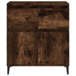 vidaXL Komoda dymový dub 60x35x70 cm spracované drevo – Obrázok 7