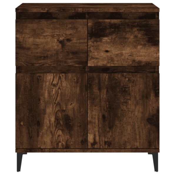 vidaXL Komoda dymový dub 60x35x70 cm spracované drevo – Obrázok 7