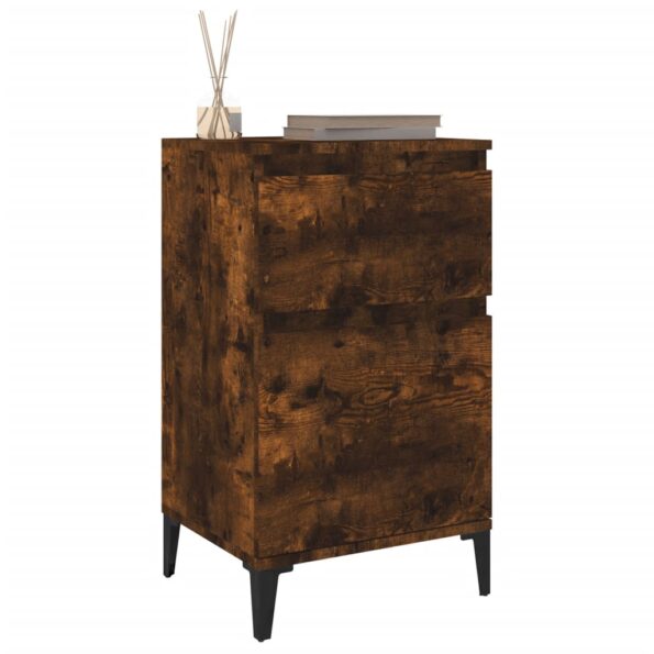 vidaXL Nočné stolíky 2 ks dymový dub 40x35x70 cm – Obrázok 4