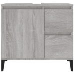 vidaXL Kúpeľňová skrinka sivý dub sonoma 65x33x60 cm kompozitné drevo – Obrázok 7