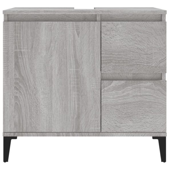 vidaXL Kúpeľňová skrinka sivý dub sonoma 65x33x60 cm kompozitné drevo – Obrázok 7