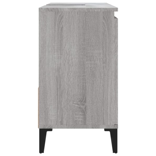 vidaXL Kúpeľňová skrinka sivý dub sonoma 65x33x60 cm kompozitné drevo – Obrázok 8