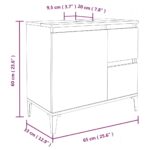vidaXL Kúpeľňová skrinka sivý dub sonoma 65x33x60 cm kompozitné drevo – Obrázok 11
