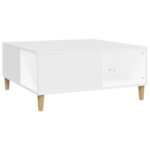 vidaXL Konferenčný stolík biely 80x80x36,5 cm spracované drevo – Obrázok 2