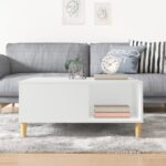 vidaXL Konferenčný stolík biely 80x80x36,5 cm spracované drevo – Obrázok 3