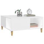 vidaXL Konferenčný stolík biely 80x80x36,5 cm spracované drevo – Obrázok 4