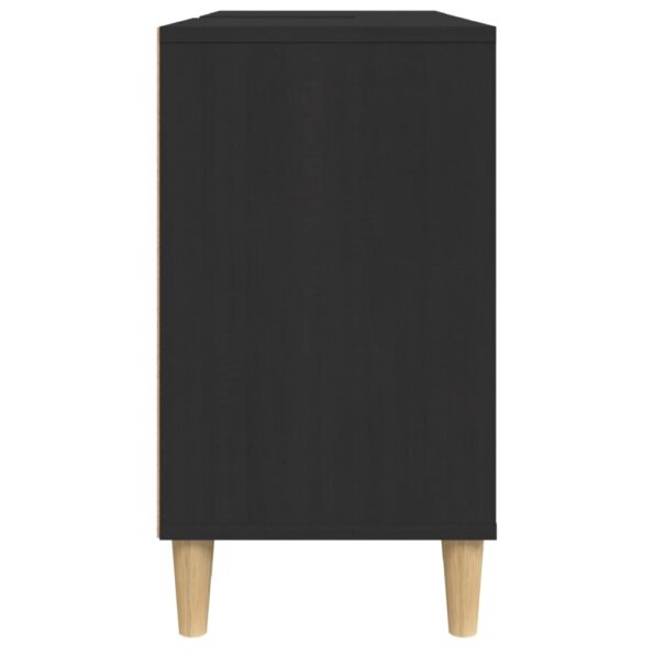 vidaXL Umývadlová skrinka čierna 80x33x60 cm kompozitné drevo – Obrázok 8