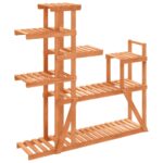 vidaXL Stojan na kvetiny 110x25x111 cm masívna jedľa – Obrázok 2