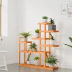 vidaXL Stojan na kvetiny 110x25x111 cm masívna jedľa – Obrázok 3