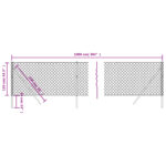 vidaXL Drôtený plot zelený 1,1x10 m – Obrázok 5