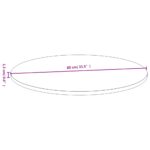 vidaXL Stolová doska Ø80x1,5 cm bambus – Obrázok 4