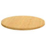 vidaXL Stolová doska Ø60x2,5 cm bambus – Obrázok 2
