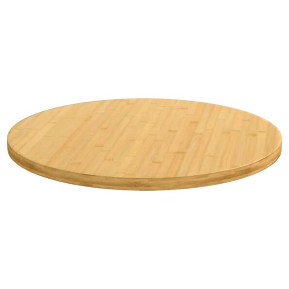 vidaXL Stolová doska Ø60x2,5 cm bambus – Obrázok 2
