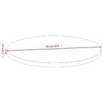 vidaXL Stolová doska Ø60x2,5 cm bambus – Obrázok 4