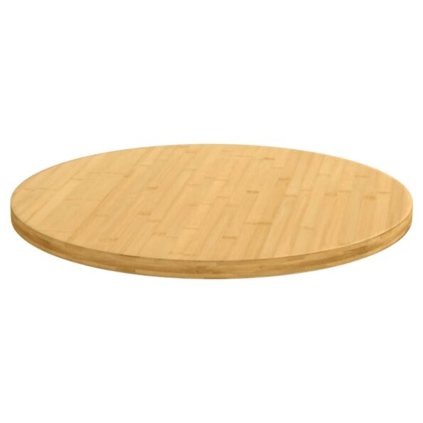 vidaXL Stolová doska Ø80x2,5 cm bambus – Obrázok 2