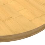 vidaXL Stolová doska Ø80x2,5 cm bambus – Obrázok 3