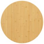 vidaXL Stolová doska Ø60x4 cm bambus