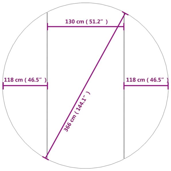vidaXL Podložka pod bazén svetlosivá Ø366 cm polyesterová geotextília – Obrázok 7