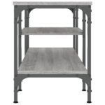 vidaXL TV skrinka sivá sonoma 121x35x45 cm kompozitné drevo a železo – Obrázok 5