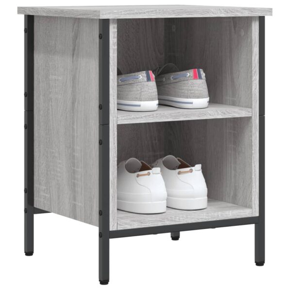 vidaXL Botník sivý dub sonoma 38x35x50 cm kompozitné drevo – Obrázok 3