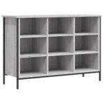 vidaXL Botník sivý dub sonoma 100x35x70 cm kompozitné drevo – Obrázok 2