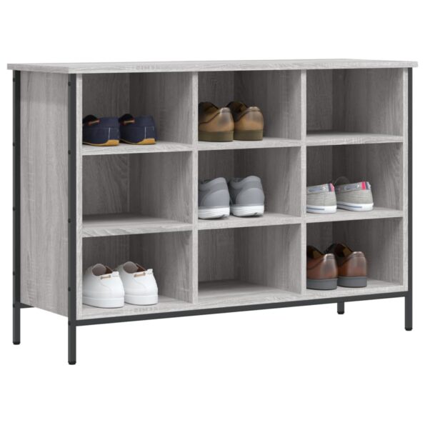 vidaXL Botník sivý dub sonoma 100x35x70 cm kompozitné drevo – Obrázok 3