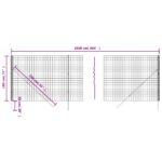 vidaXL Drôtený plot zelený 1,8x25 m pozinkovaná oceľ – Obrázok 5