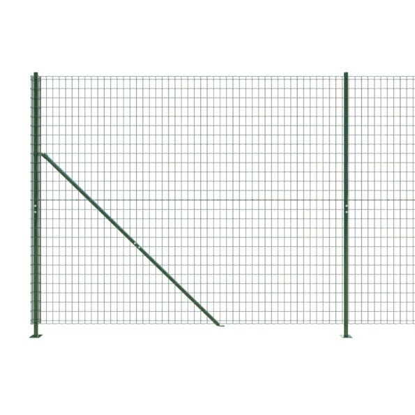 vidaXL Drôtený plot s prírubou zelený 1,6x10 m – Obrázok 4