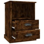 vidaXL Nočný stolík dymový dub 43x36x60 cm – Obrázok 7