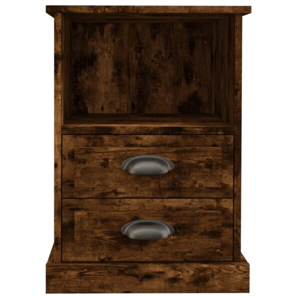 vidaXL Nočné stolíky 2 ks dymový dub 43x36x60 cm – Obrázok 7