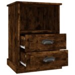 vidaXL Nočné stolíky 2 ks dymový dub 43x36x60 cm – Obrázok 8