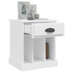 vidaXL Nočný stolík biely 43x36x50 cm – Obrázok 5