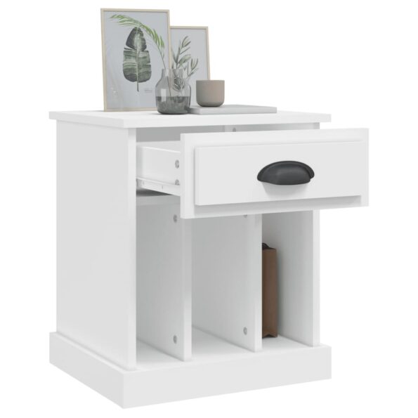 vidaXL Nočný stolík biely 43x36x50 cm – Obrázok 5