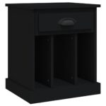 vidaXL Nočný stolík čierny 43x36x50 cm – Obrázok 2