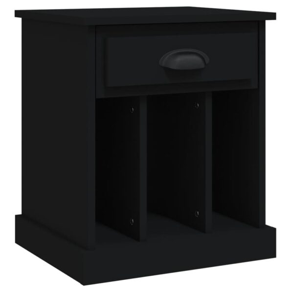 vidaXL Nočný stolík čierny 43x36x50 cm – Obrázok 2