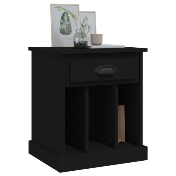 vidaXL Nočný stolík čierny 43x36x50 cm – Obrázok 4
