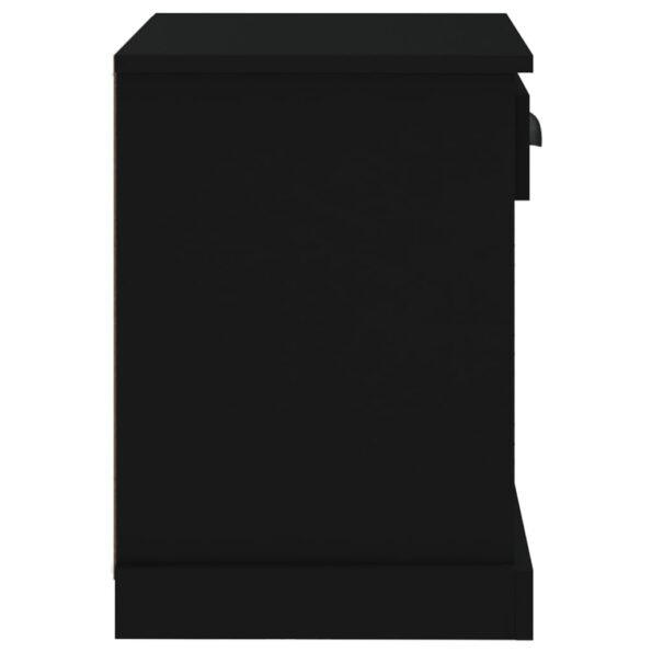 vidaXL Nočný stolík čierny 43x36x50 cm – Obrázok 8