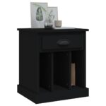vidaXL Nočné stolíky 2 ks čierne 43x36x50 cm – Obrázok 4